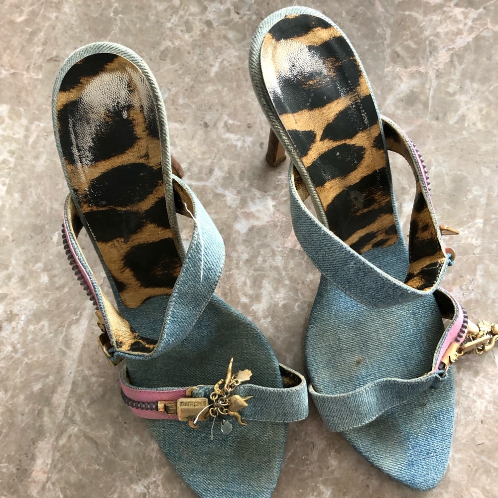 Roberto Cavalli slip on high heels